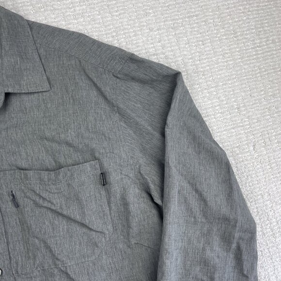 Outdoor Research Shirt Mens XL Gray Light Button Up Long Sleeve Hiking Outdoor - Picture 4 of 16